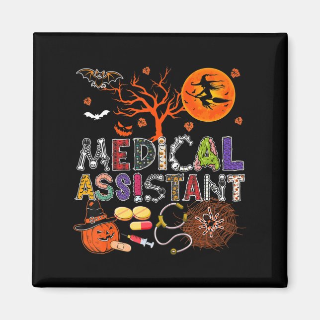 Imán Asistente médico Halloween Disfraces Zombie Scary  (Frente)