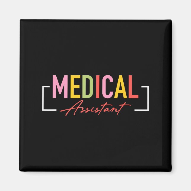 Imán Asistente médico ma cma enfermería asistente de do (Frente)
