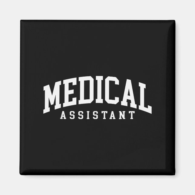 Imán Asistente médico ma cma enfermería asistente de mé (Frente)