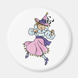 Imán Asistente Vintage de Oz, adorable niña bailando Mu