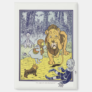 Imán Asistente vintage de Oz Dorothy y León Cobarde