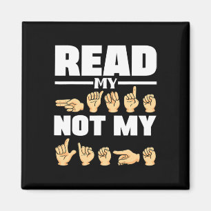 Imán ASL Alphabet American Sing Language: Profesor ASL 