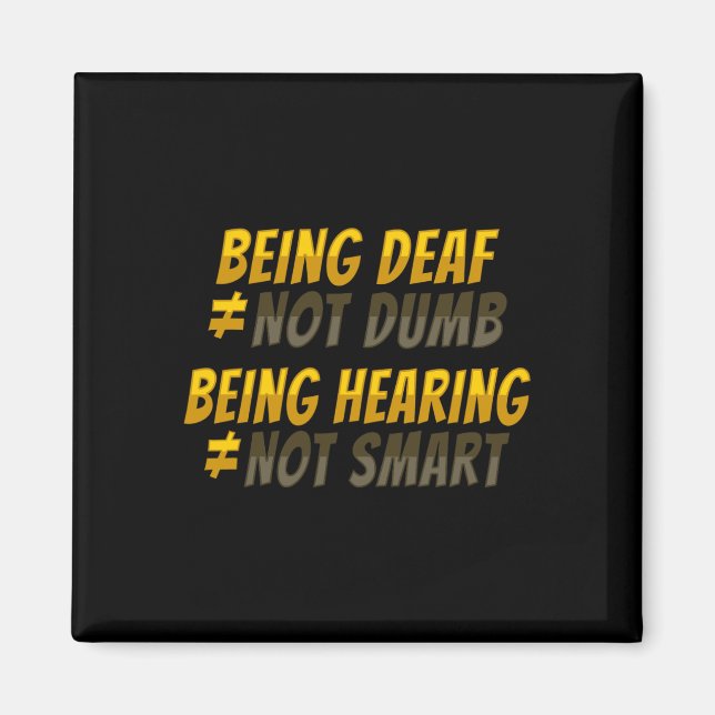 Imán Asl Hand Gesture Deaf Hearing Loss Awareness 6  (Frente)
