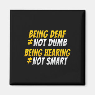 Imán ASL Hand Gesture Deaf Hearing Loss Conciencia 2