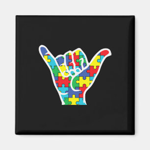 Imán asl love firma mano autismo conciencia 2022 mamá p