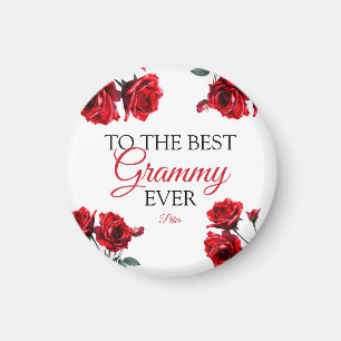 Imán Asombrosa abuela de las rosas rojas