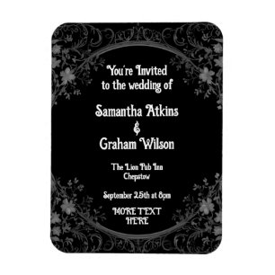 Imán asombrosas plantillas de boda