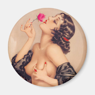 Imán ¡Asombroso! Chica de anclaje de vintage