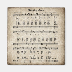 Imán asombroso del himno del estilo del vintage d