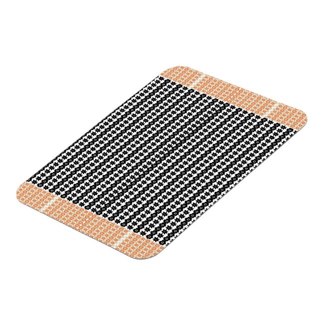 Imán Asombroso fondo de puntos abstractos en blanco y n (Lado Izquierdo)