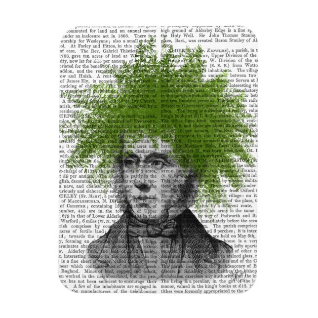 Imán Asparagus Fern Head Place Head (Vertical)
