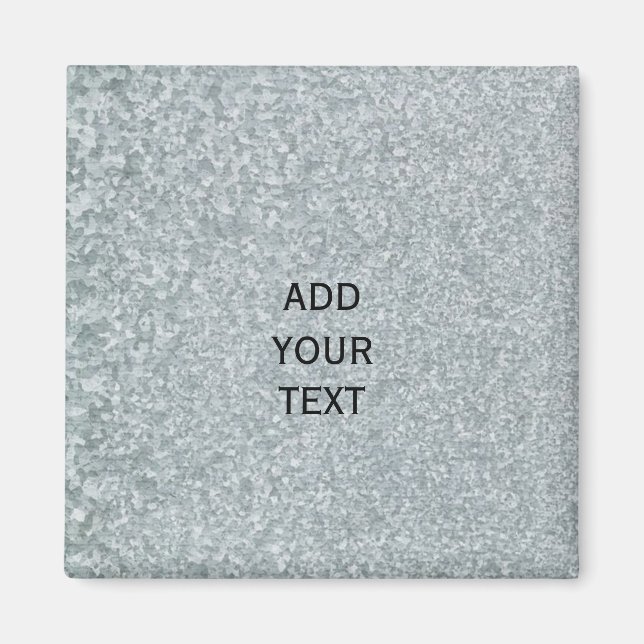 Imán Aspecto metalizado galvanizado (Frente)