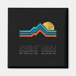 Imán Aspen Colorado Co Esquí de Montaña Vintage 80s Asp