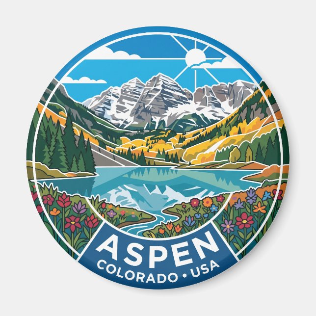 Imán Aspen Colorado EE. UU. (Frente)