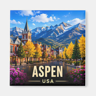 Imán Aspen Colorado EE. UU. Picos Alpinos Viajes al Air