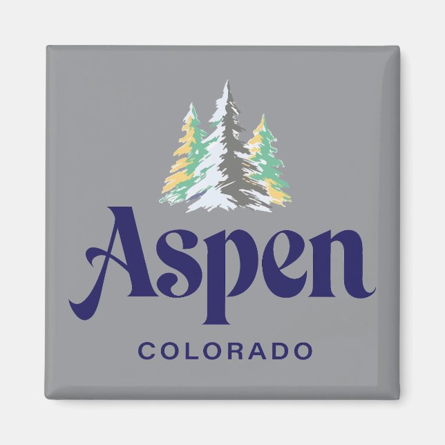Imán Aspen Colorado Estados Unidos (Frente)