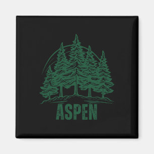 Imán Aspen Colorado Montañas Esquí Pino Árbol Exterior 