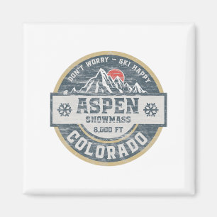 Imán Aspen Colorado Rocky Mountains Tee Camping
