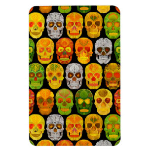 Imán Aspen Leaf Skulls sin fisuras patrón 2018