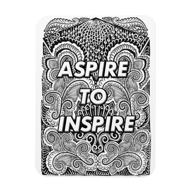Imán ASPIRE A INSPIRE - Cita de declaración positiva (Vertical)