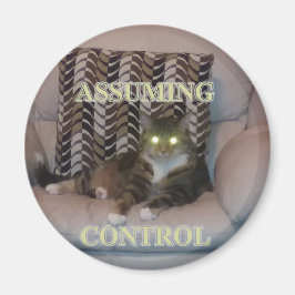 Imán Assuming Control cat magnet