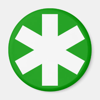 Imán Asterisk - Verde