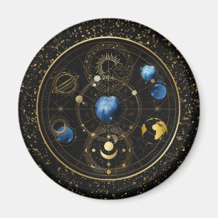 Imán Astrología Celestial de Velvet Negro