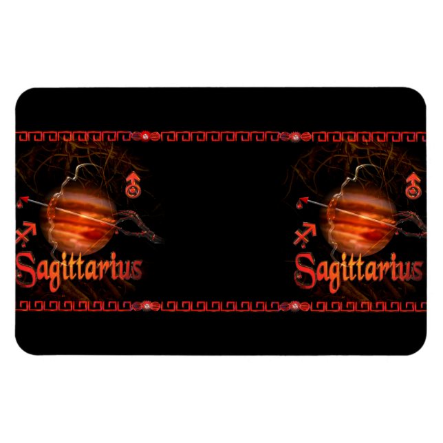 Imán Astrología gótica sagittarius zodiac (Horizontal)