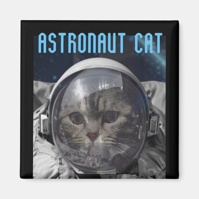 IMÁN ASTRONAUT CAT SPACE MAGNETS (Frente)