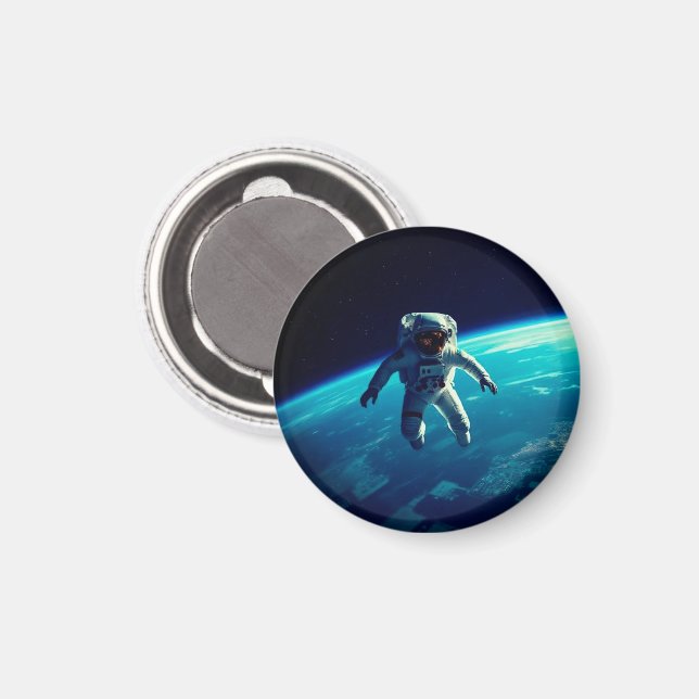 IMÁN ASTRONAUT UNTETHERED (Anverso/Reverso)