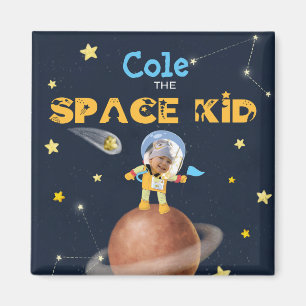 Imán 👨 ‍ 🚀 astronauta adorable tema espacial Pe