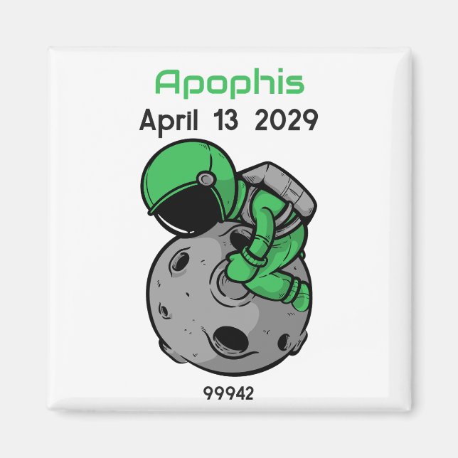 Imán Astronauta Apophis 13 de abril de 2029 (Frente)