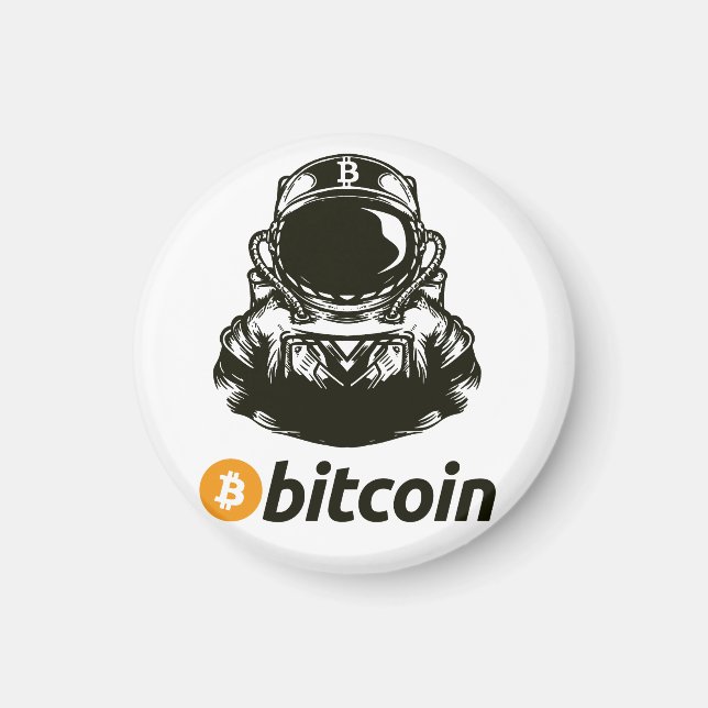 Imán Astronauta BITCOIN-Crypto (Frente)