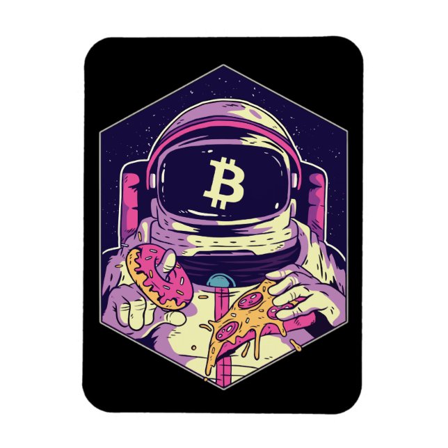 Imán Astronauta BITCOIN-Crypto (Vertical)