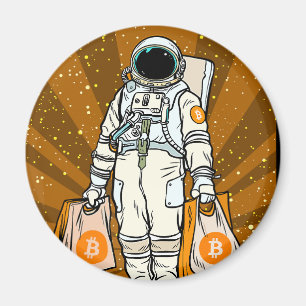 Imán Astronauta BITCOIN-HODL-Crypto