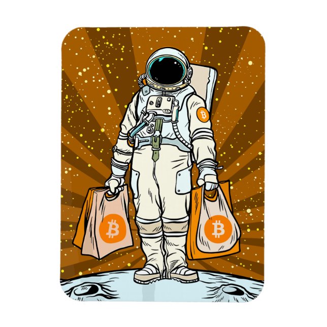 Imán Astronauta BITCOIN-HODL-Crypto (Vertical)
