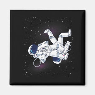 Imán Astronauta BJJ JiuJitsu Brasileño Espacio Exterior