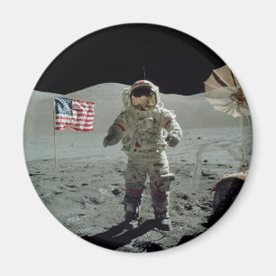 Imán Astronauta de Apolo 17 en el valle de Littrow del