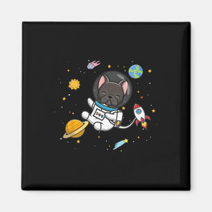 Imán Astronauta de Bulldog francés