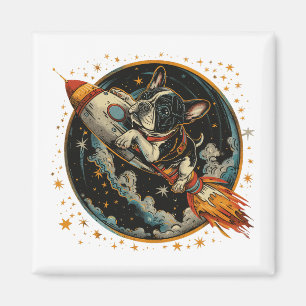 Imán Astronauta de Bulldog francés