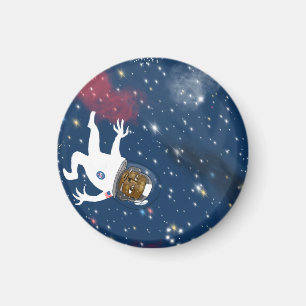 Imán Astronauta de la ruta espacial entre las estrellas