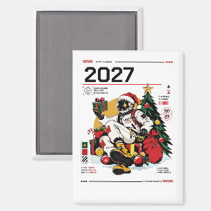 Imán Astronauta de Navidad Espacial Personalizado