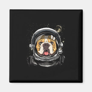 Imán Astronauta Espacial Galaxia Astronomía Bulldog Ame