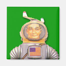 Imán Astronauta estadounidense Toy Robot Square Magnet