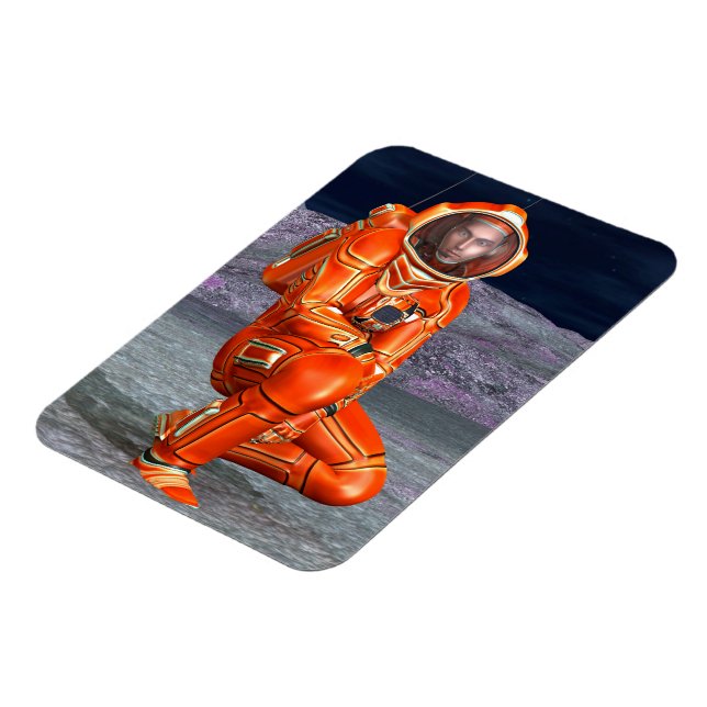 Imán Astronauta Explorador del Espacio de Marte en Plan (Lado Izquierdo)