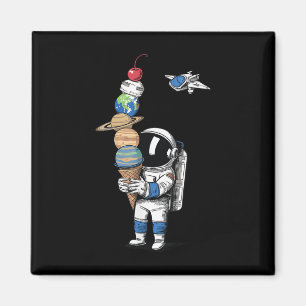 Imán Astronauta Hielo Cream Planetas Espaciales Niños C