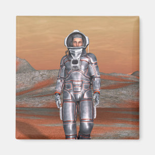 Imán Astronauta Marte - Explorador Espacial en Planeta 