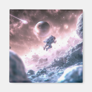 Imán Astronauta saltando