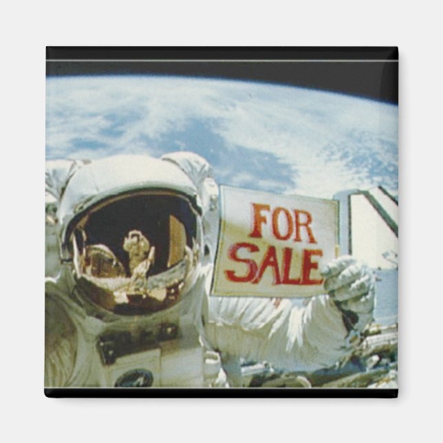 Imán Astronauta vende tierra (Frente)