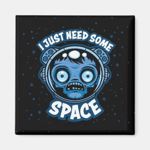 Imán Astronauta zombiano necesita algo de espacio